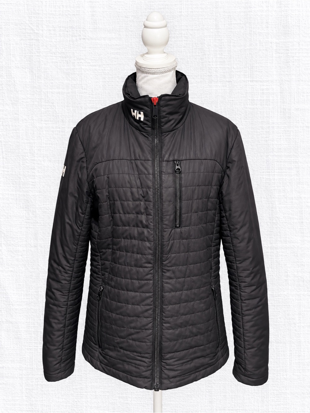 Helly Hansen Men’s Medium Black PrimaLoft Quilted Insulated Jacket